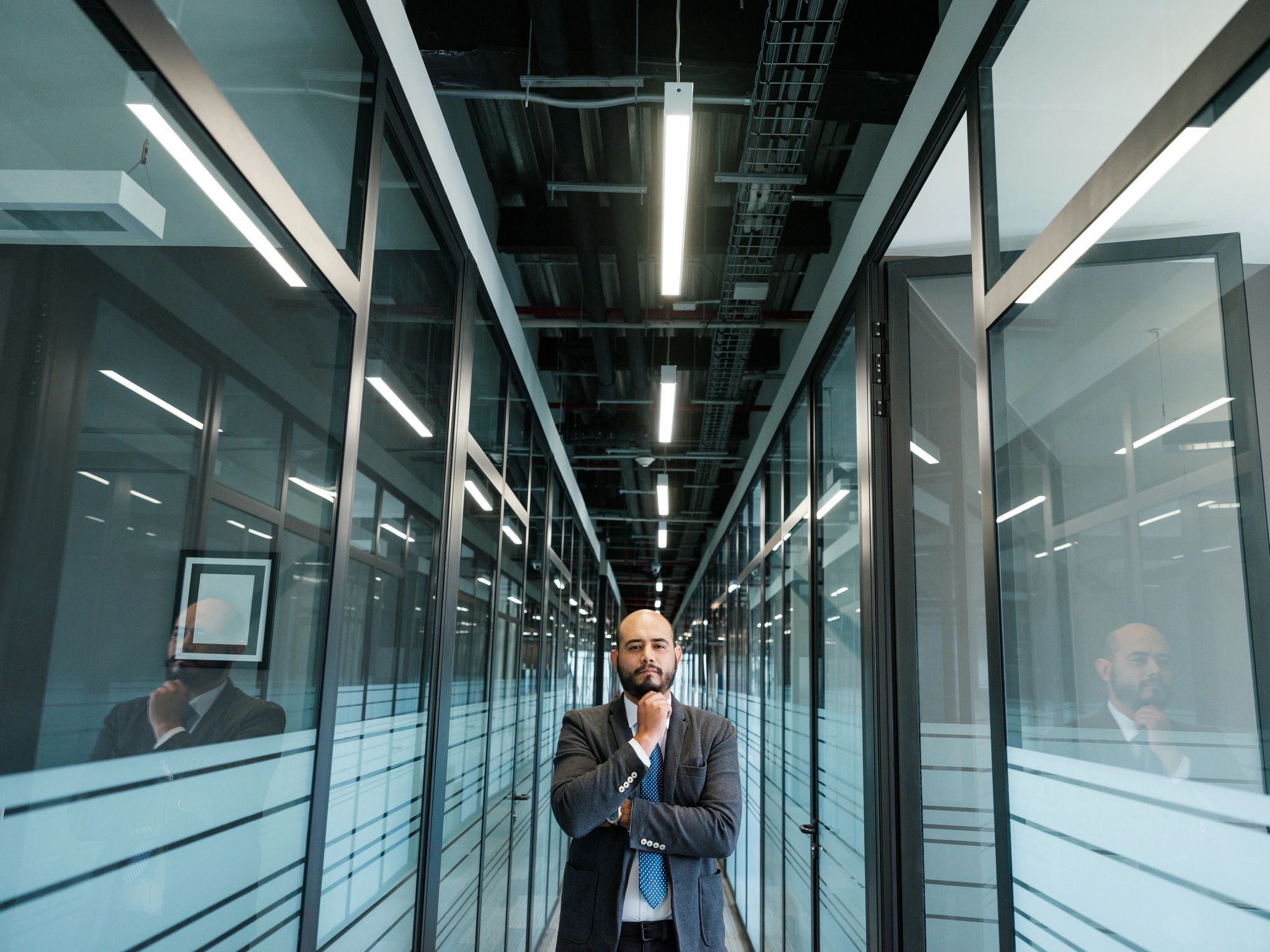Business leader in a modern office setting